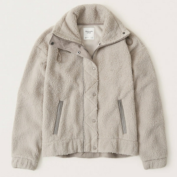 Abercrombie & Fitch Jackets & Blazers - Abercrombie Luxe Leather Trim Sherpa Jacket $120